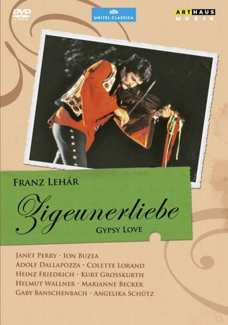 Franz Lehar (1870-1948): Zigeunerliebe (Operettenverfilmung 1974), DVD