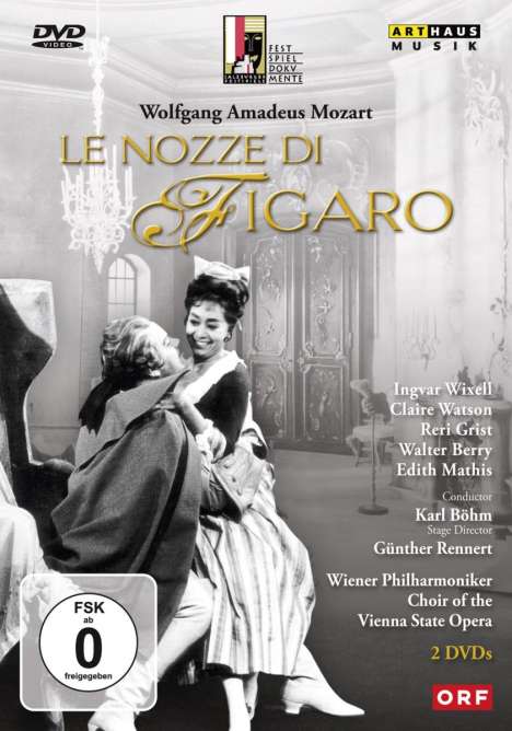 Wolfgang Amadeus Mozart (1756-1791): Die Hochzeit des Figaro, DVD