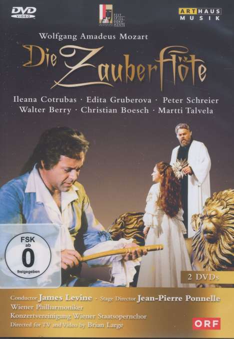 Wolfgang Amadeus Mozart (1756-1791): Die Zauberflöte, 2 DVDs