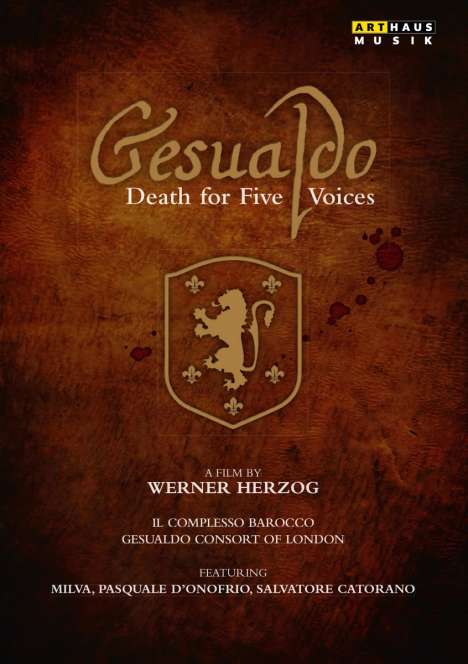 Carlo Gesualdo von Venosa (1566-1613): Gesualdo - Death for Five Voices (Dokumentation), DVD