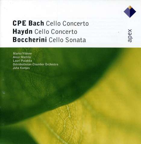 Carl Philipp Emanuel Bach (1714-1788): Cellokonzert Wq.172, CD