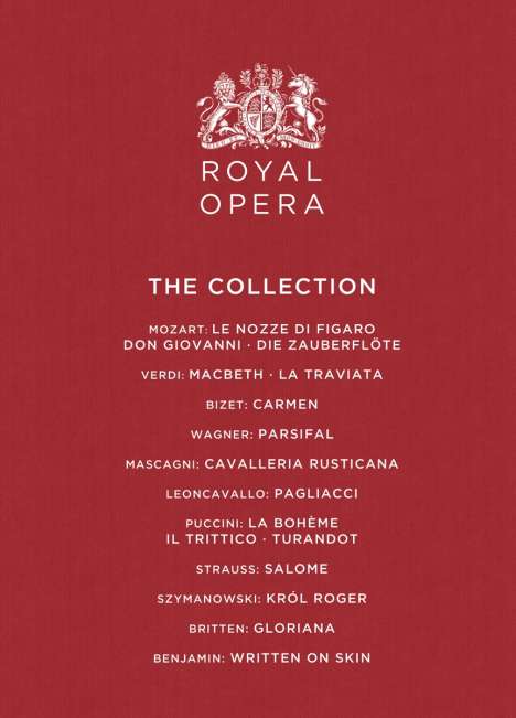 Royal Opera - The Collection (15 Opern-Gesamtaufnahmen), 22 DVDs