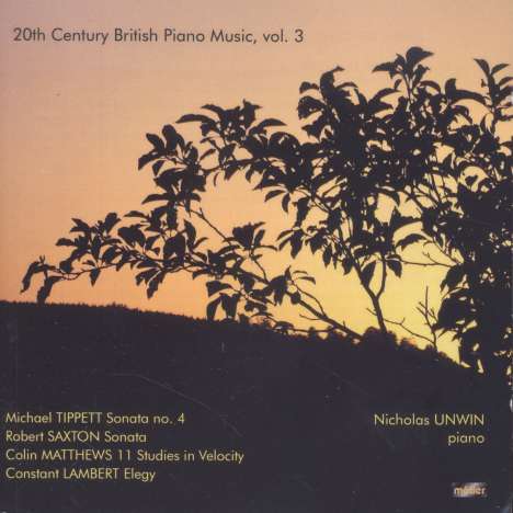 Nicholas Unwin - 20th Century British Piano Music, CD