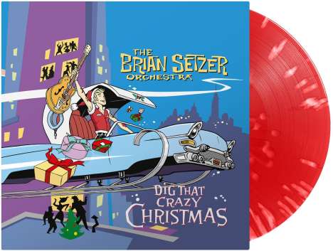 Brian Setzer: Dig That Crazy Christmas (180g) (Limited Edition) (Red/White Splatter Vinyl), LP