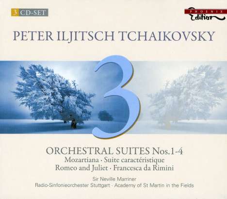 Peter Iljitsch Tschaikowsky (1840-1893): Suiten Nr.1-4, 3 CDs