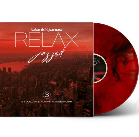 Blank &amp; Jones/Julian &amp; Roman Wasserfuhr: Relax Jazzed 3 (Limited Edition) (Red /Black Marbled Vinyl), LP