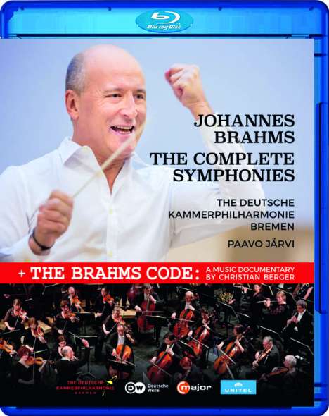 Johannes Brahms (1833-1897): Symphonien Nr.1-4, Blu-ray Disc