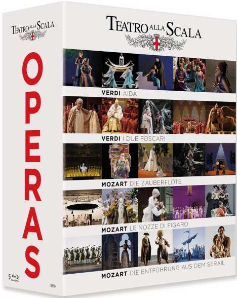 Teatro alla Scala Opera Box, 5 Blu-ray Discs