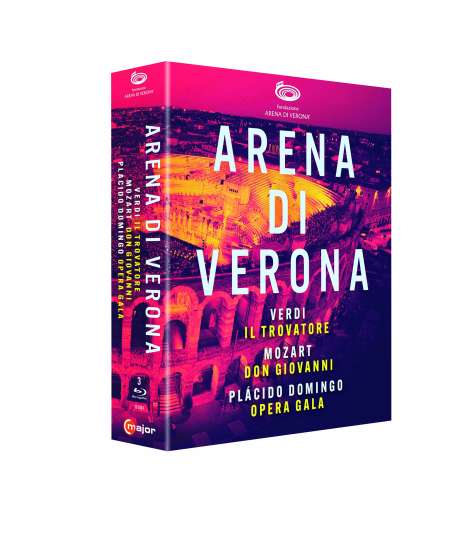 Arena Di Verona - Three Great Performances, 3 Blu-ray Discs