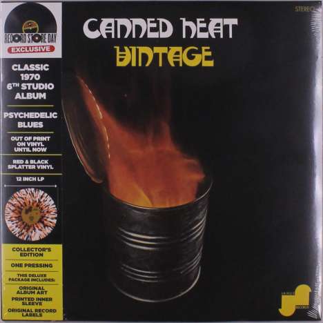Canned Heat: Vintage (RSD) (Red &amp; Black Splatter Vinyl), LP