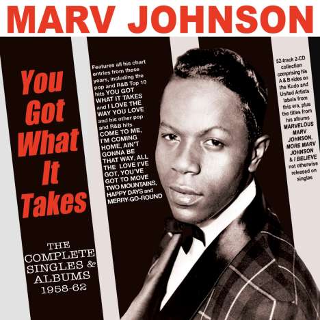 Marv Johnson: You Got What It Takes: The Complete Singles &amp; Albums, 2 CDs