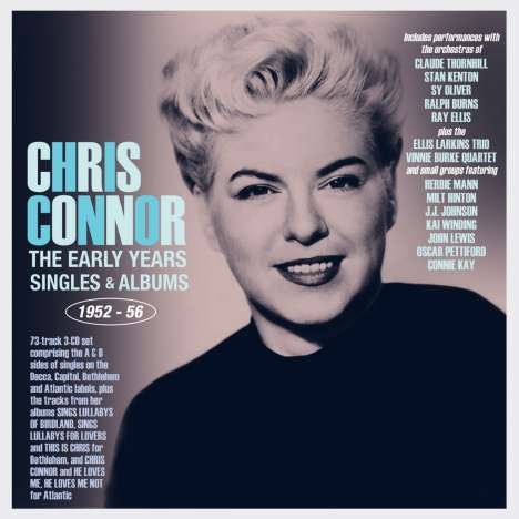 Chris Connor (1927-2009): The Early Years: Singles &amp; Albums 1952 - 1956, 3 CDs