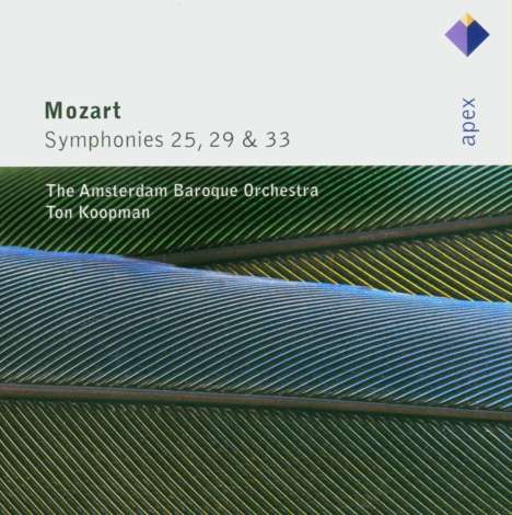 Wolfgang Amadeus Mozart (1756-1791): Symphonien Nr.25,29,33, CD