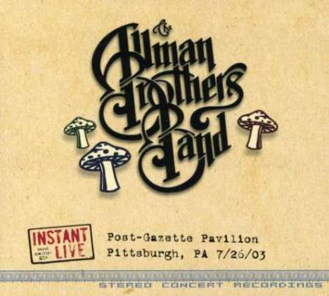 The Allman Brothers Band: Instant Live Pittsburgh, 3 CDs