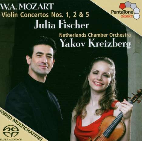 Wolfgang Amadeus Mozart (1756-1791): Violinkonzerte Nr.1,2,5, Super Audio CD