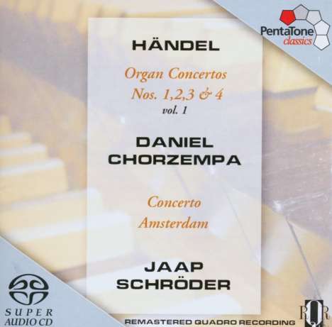 Georg Friedrich Händel (1685-1759): Orgelkonzerte Nr.1-4 (op.4 Nr.1-4), Super Audio CD