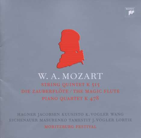 Wolfgang Amadeus Mozart (1756-1791): Die Zauberflöte-Suite für Streichquartett, CD