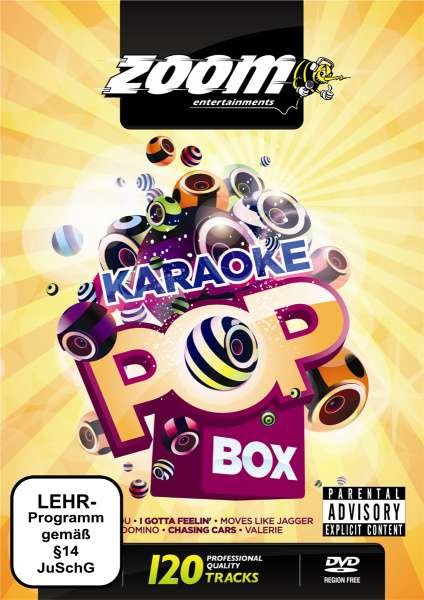 Zoom DVD Karaoke Pop Box 1 (Explicit), 4 DVDs