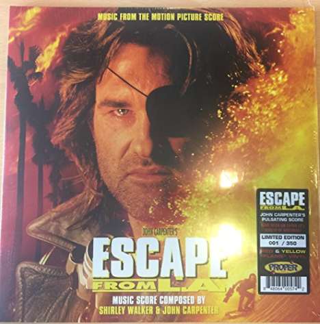 Filmmusik: Escape From L.A. (Limited-Edition) (Red &amp; Yellow Flame Vinyl), 2 LPs