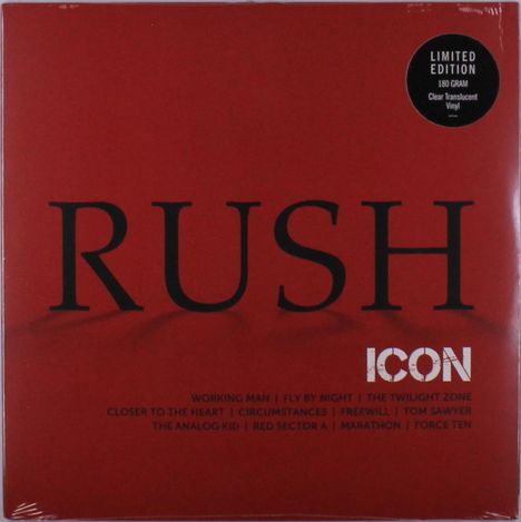 Rush: Icon (180g) (Limited Edition) (Clear Vinyl), LP