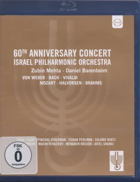 Israel Philharmonic Orchestra - 60th Anniversary Gala Concert, Blu-ray Disc
