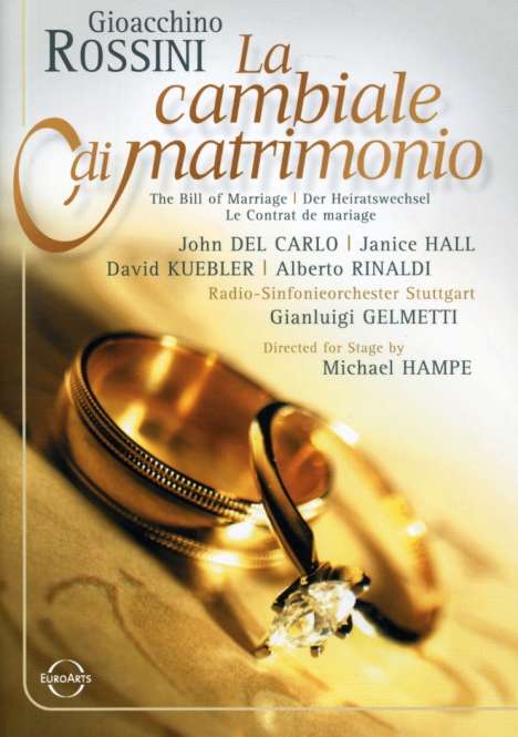 Gioacchino Rossini (1792-1868): La Cambiale di Matrimonio, DVD