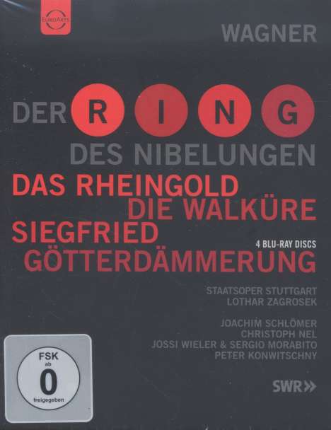 Richard Wagner (1813-1883): Der Ring des Nibelungen, 4 Blu-ray Discs
