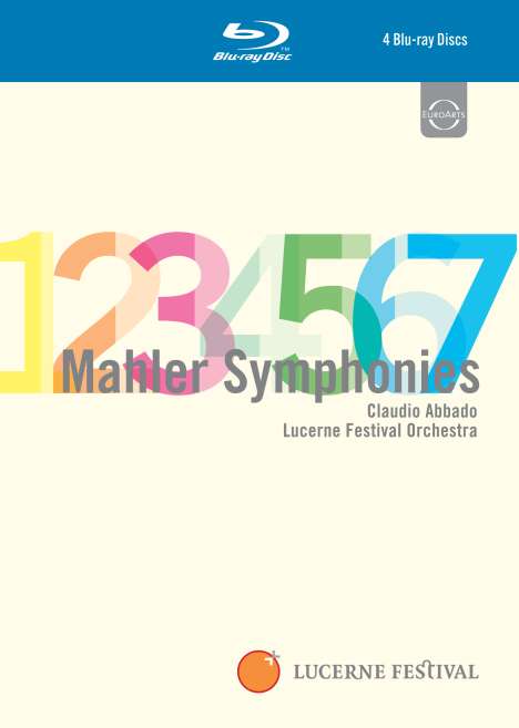 Gustav Mahler (1860-1911): Symphonien Nr.1-7, 4 Blu-ray Discs