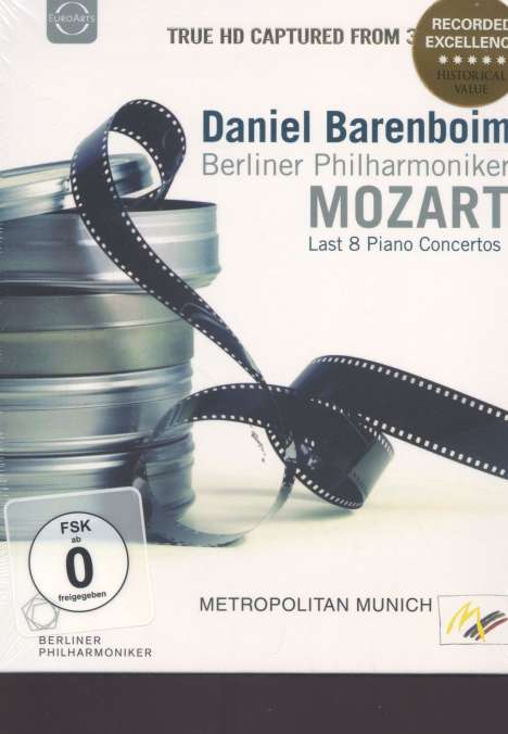 Wolfgang Amadeus Mozart (1756-1791): Klavierkonzerte Nr.20-27, Blu-ray Disc