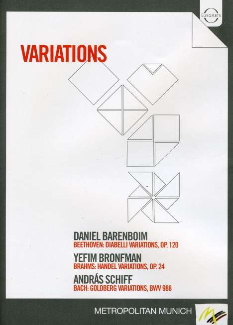 Barenboim/Bronfman/Schiff - Variations, DVD