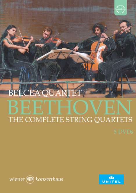 Ludwig van Beethoven (1770-1827): Streichquartette Nr.1-16, 5 DVDs