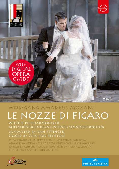 Wolfgang Amadeus Mozart (1756-1791): Die Hochzeit des Figaro, 2 DVDs