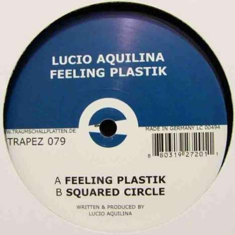 Lucio Aquilina: Feeling Plastik, Single 12"