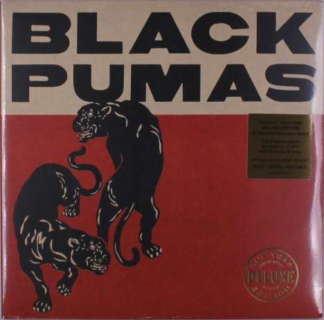 Black Pumas: Black Pumas (Deluxe Edition) (Gold &amp; Black/Red Vinyl), 2 LPs