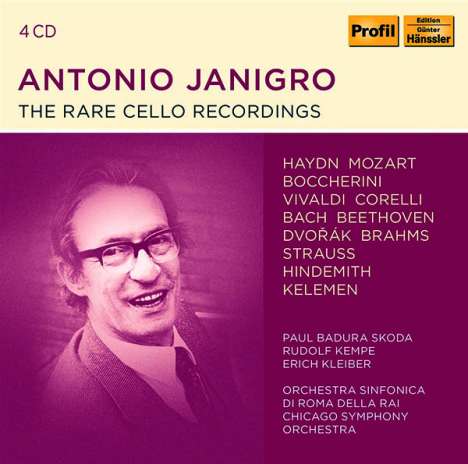 Antonio Janigro - The Rare Cello Recordings, 4 CDs