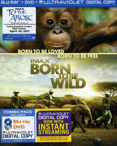 Imax: Born To Be Wild, Blu-ray Disc