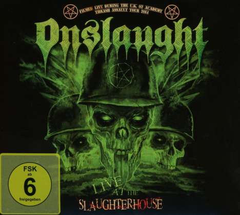 Onslaught: Live At The Slaughterhouse, 1 CD und 1 DVD