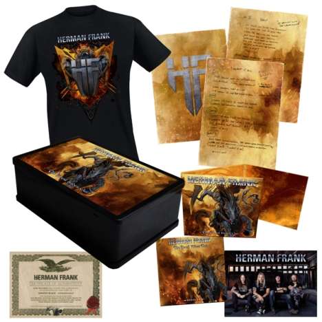 Herman Frank: The Devil Rides Out (Limited Boxset + Shirt Gr.L), 2 CDs, 1 T-Shirt und 1 Merchandise