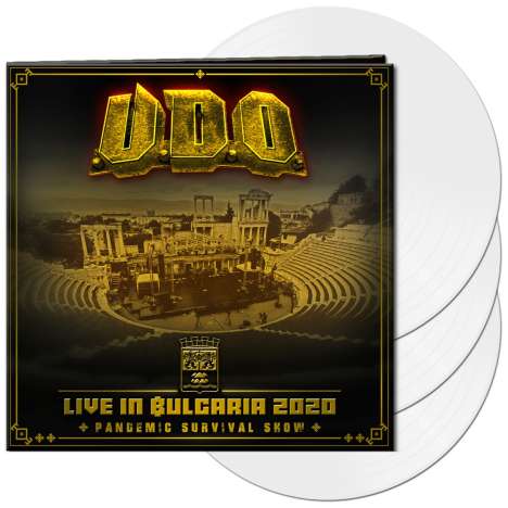 U.D.O.: Live in Bulgaria 2020 - Pandemic Survival Show (Limited Edition) (White Vinyl), 3 LPs