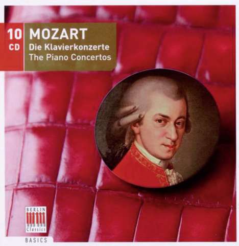 Wolfgang Amadeus Mozart (1756-1791): 21 Klavierkonzerte, 10 CDs