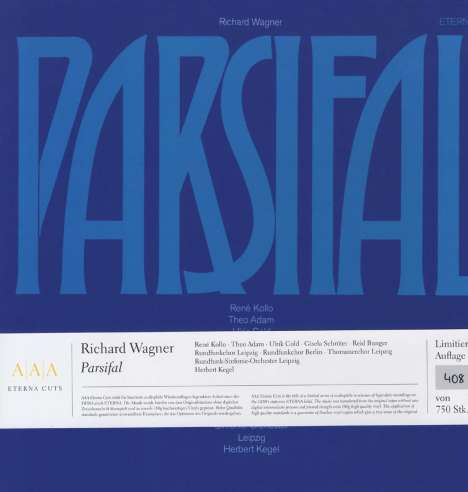 Richard Wagner (1813-1883): Parsifal (180g), 5 LPs