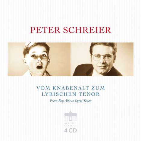 Peter Schreier - Vom Knabenalt zum lyrischen Tenor, 4 CDs