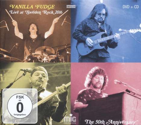 Vanilla Fudge: Live At Sweden Rock 2016, 1 CD und 1 DVD
