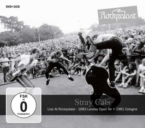 Stray Cats: Live At Rockpalast 1981 &amp; 1983, 1 DVD und 2 CDs