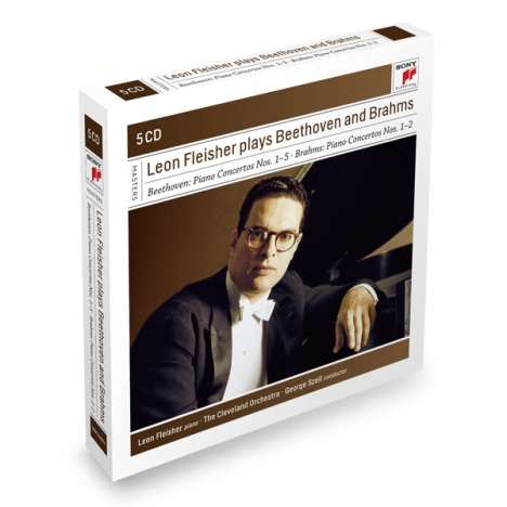 Leon Fleisher plays Beethoven and Brahms, 5 CDs