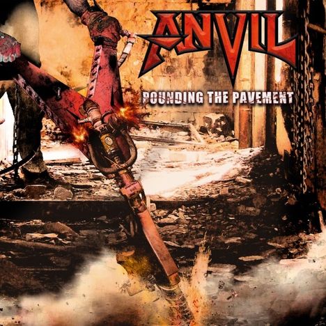 Anvil: Pounding The Pavement (180g) (White w/ Black Marble Vinyl), 2 LPs und 1 CD