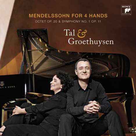 Felix Mendelssohn Bartholdy (1809-1847): Symphonie Nr.1 op.11 für Violine,Cello,Klavier 4-händig, CD