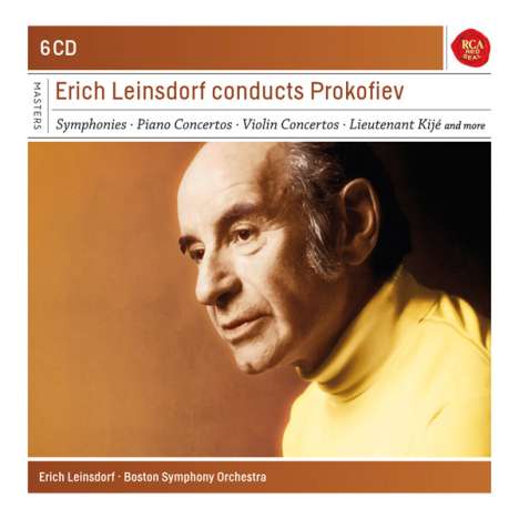 Serge Prokofieff (1891-1953): Erich Leinsdorf dirigiert Prokofieff, 6 CDs