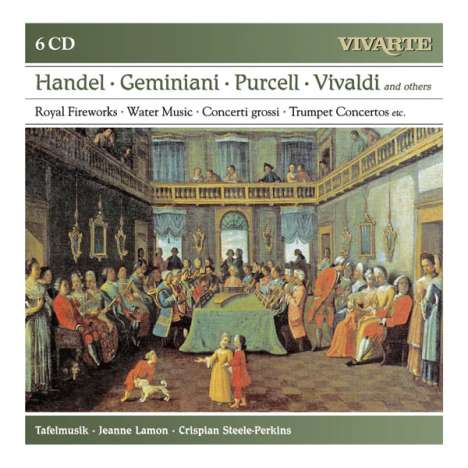 Tafelmusik - Händel,Geminiani,Purcell,Vivaldi u.a., 6 CDs