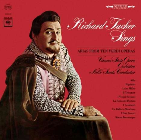 Richard Tucker sings Arias from 10 Verdi Operas, CD
